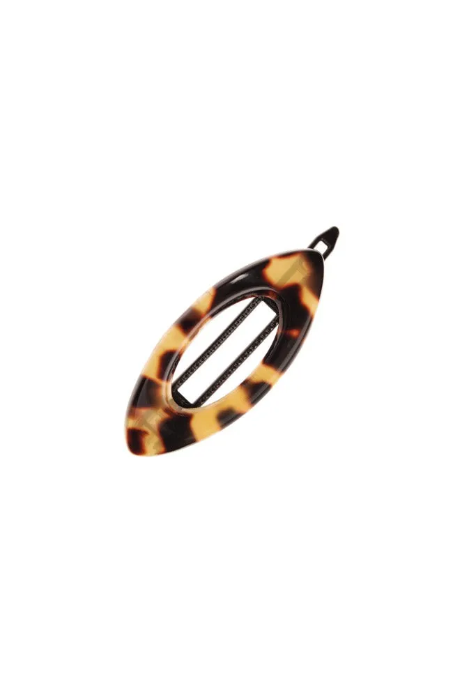 Mini Cutout Oval Plastic Tige Boule Barrette - Classic