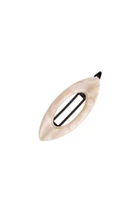 Mini Cutout Oval Plastic Tige Boule Barrette - Classic