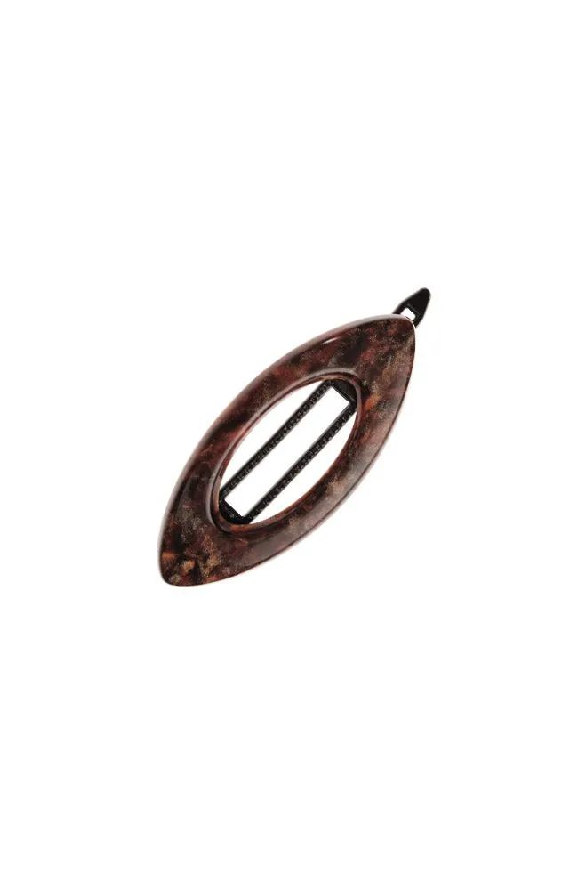 Mini Cutout Oval Plastic Tige Boule Barrette - Classic