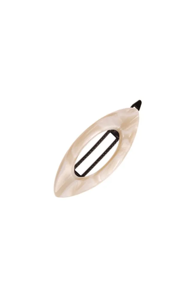 Mini Cutout Oval Plastic Tige Boule Barrette - Classic
