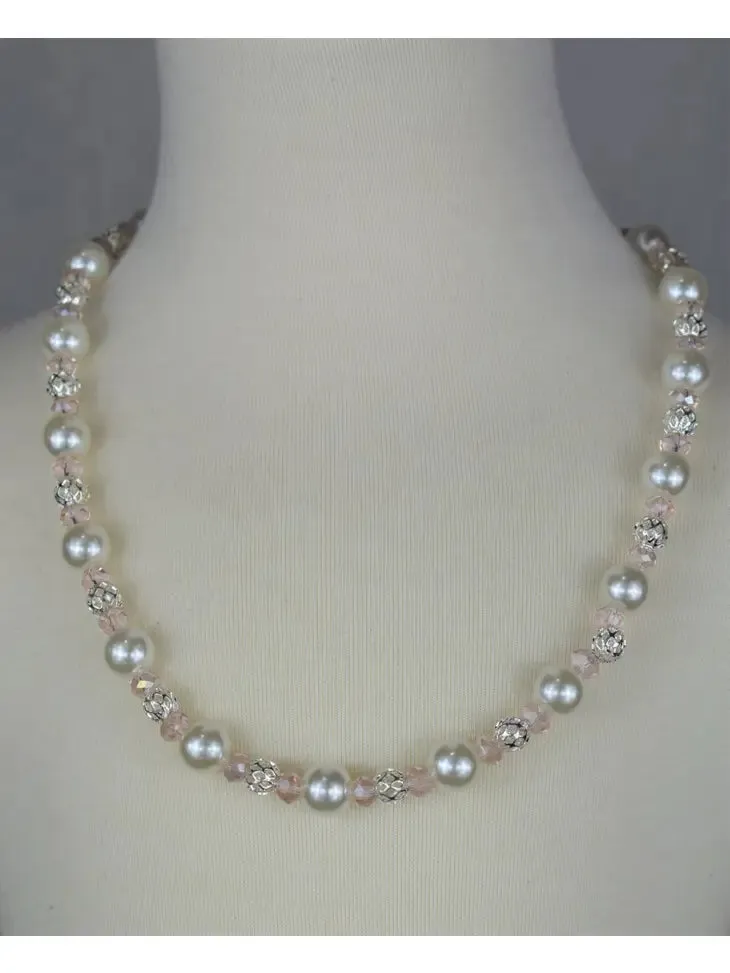 ML Kids Pearl and Bead Necklace   More Options