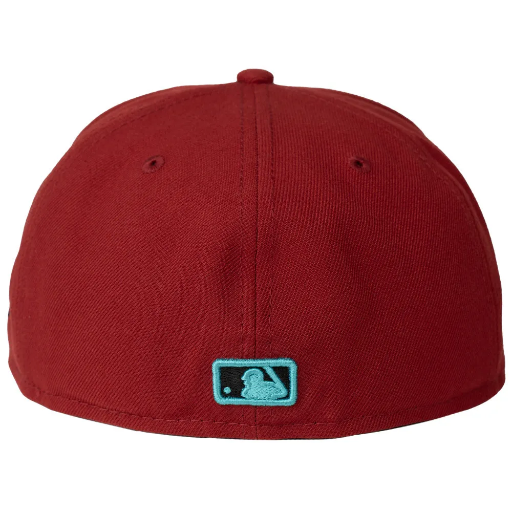 MLB Arizona Diamondbacks New Era Snakehead Teal Eyes Logo 59FIFTY Fitted Hat