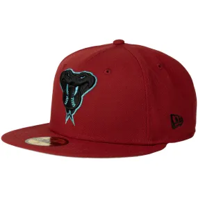 MLB Arizona Diamondbacks New Era Snakehead Teal Eyes Logo 59FIFTY Fitted Hat