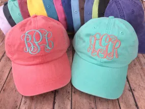 Monogrammed Baseball Hat, Womens hat, monogrammed hat, monogram hat, monogrammed cap, womens baseball cap, bridesmaids hats, bridesmaid gift