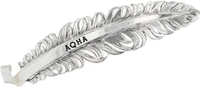 Montana Silversmiths AQHA Silver Retro Hat Feather - QHF4210RTS