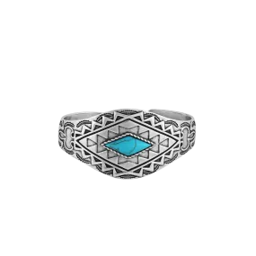 Montana Women's Silversmith Blanket Statement Turquoise Cuff Bracelet