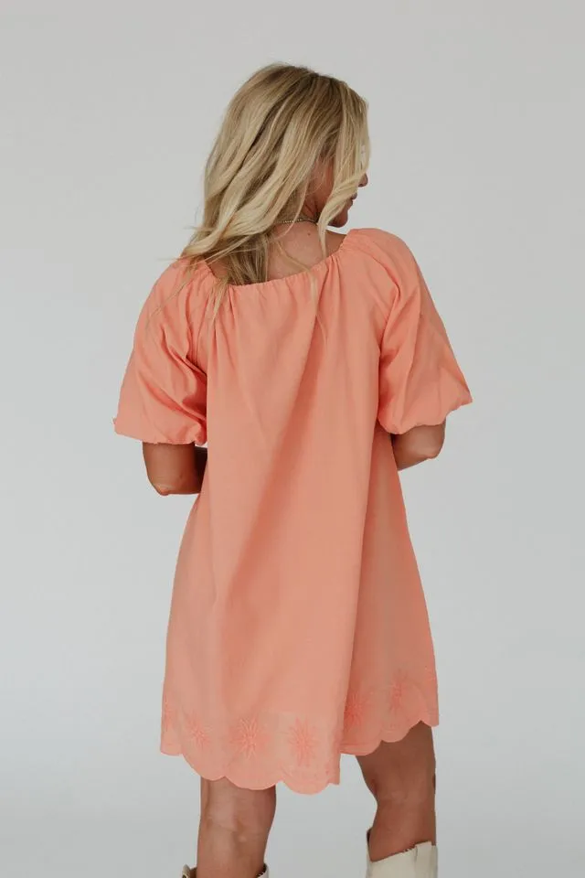 Moonlit Orchid Dress - Apricot
