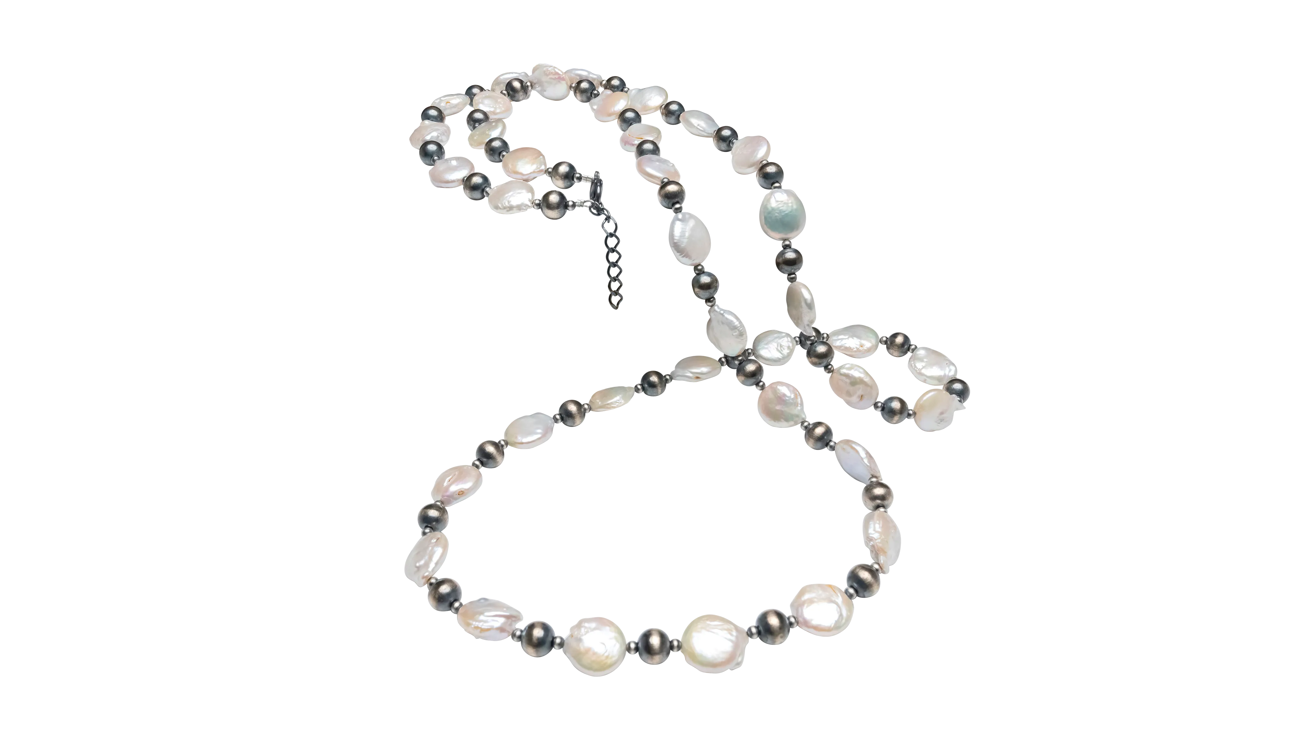 Mother of Pearl & Navajo Pearl Necklace | Artisan Handmade