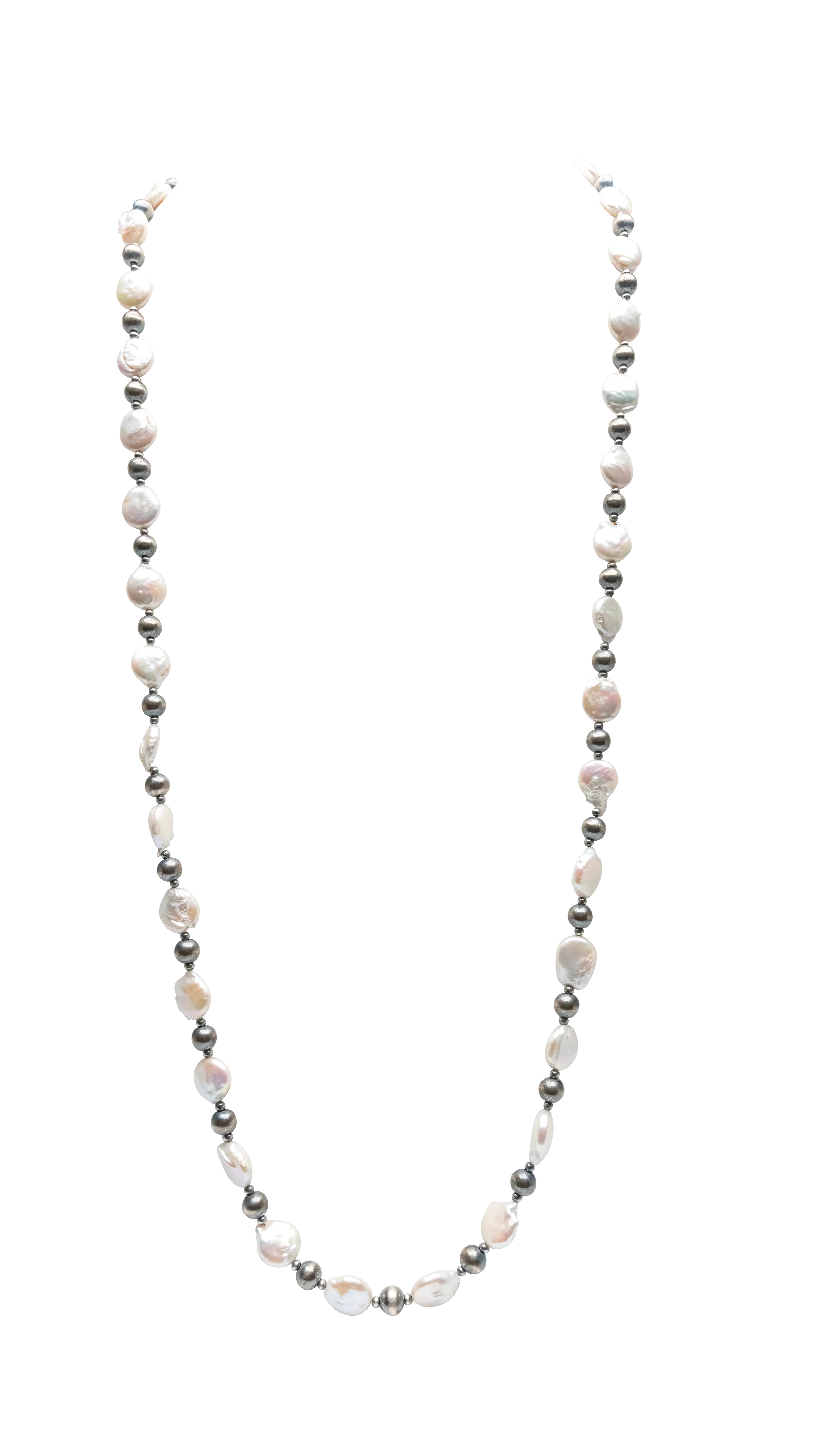 Mother of Pearl & Navajo Pearl Necklace | Artisan Handmade