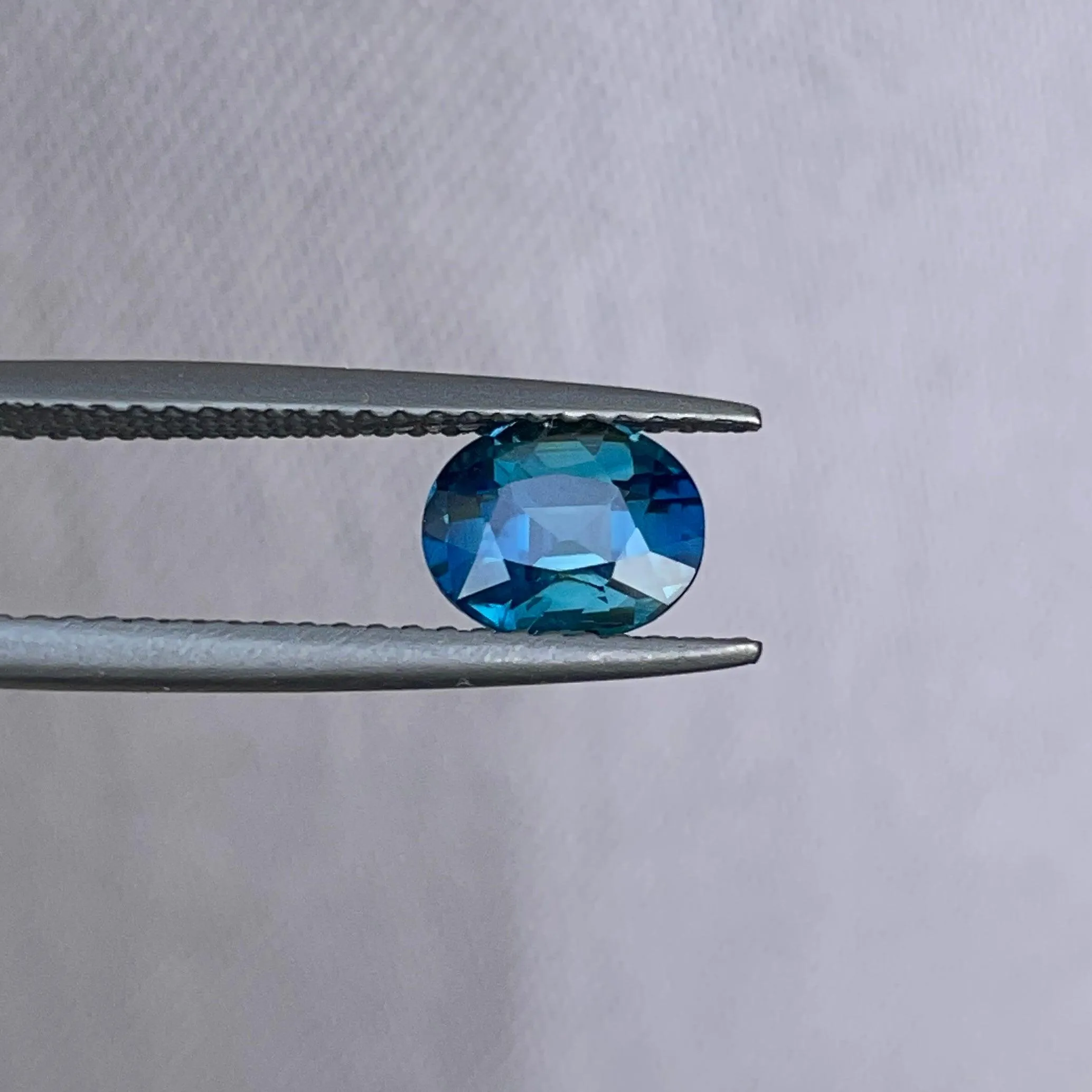 Natural heated Green Sapphire 1.32 Cts Oval Cut Loose Gemstone