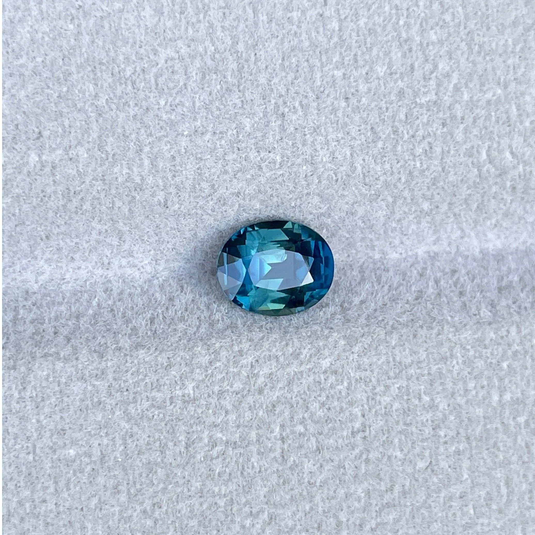 Natural heated Green Sapphire 1.32 Cts Oval Cut Loose Gemstone