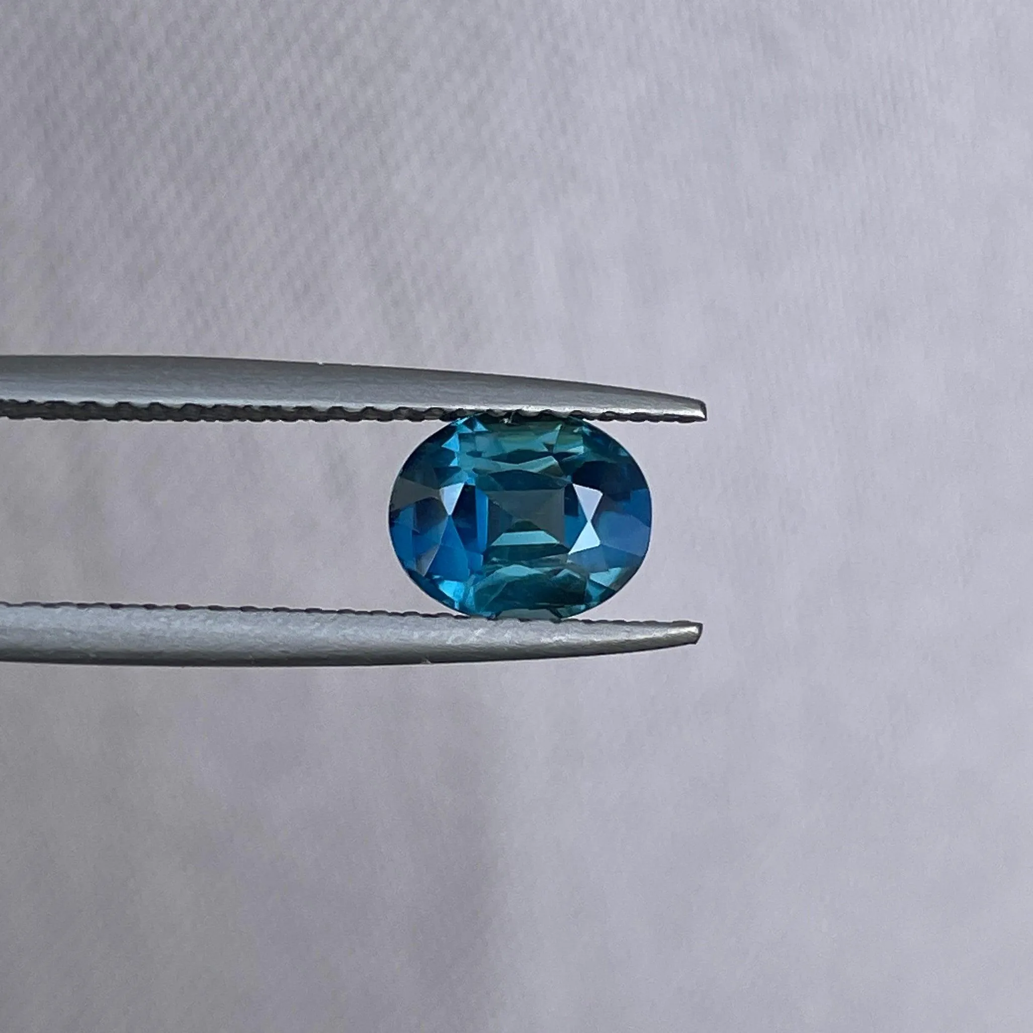 Natural heated Green Sapphire 1.32 Cts Oval Cut Loose Gemstone