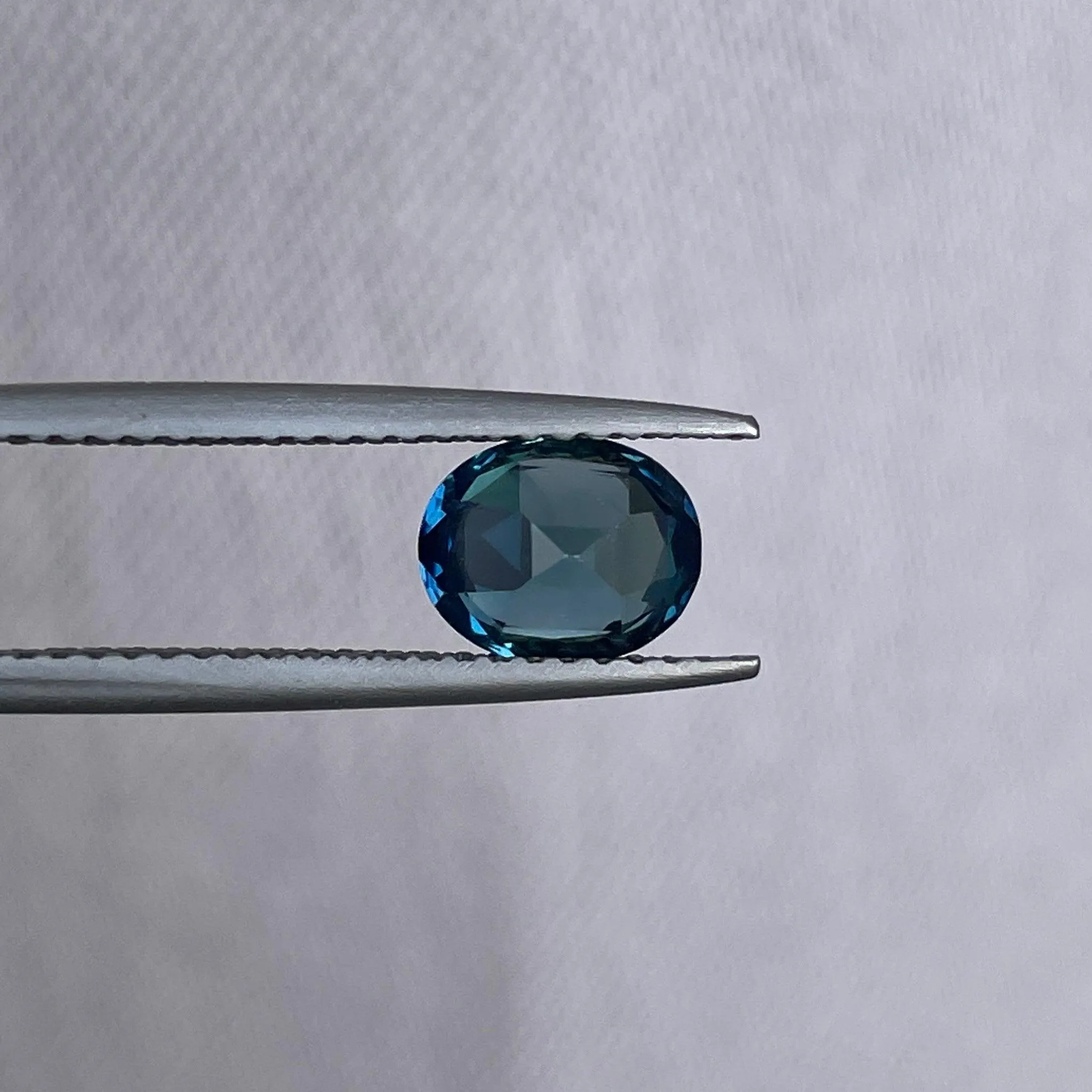 Natural heated Green Sapphire 1.32 Cts Oval Cut Loose Gemstone