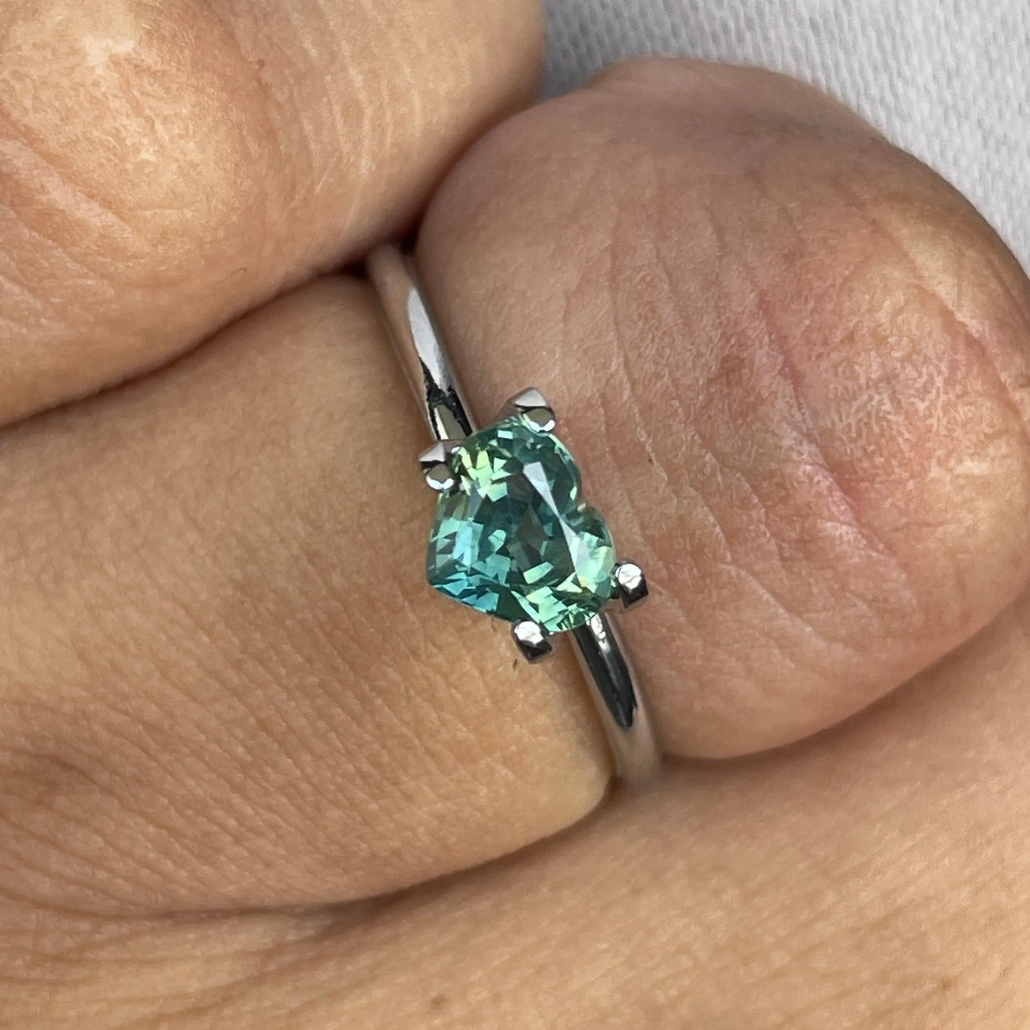 Natural heated Madagascar Green Sapphire 1.07 carats