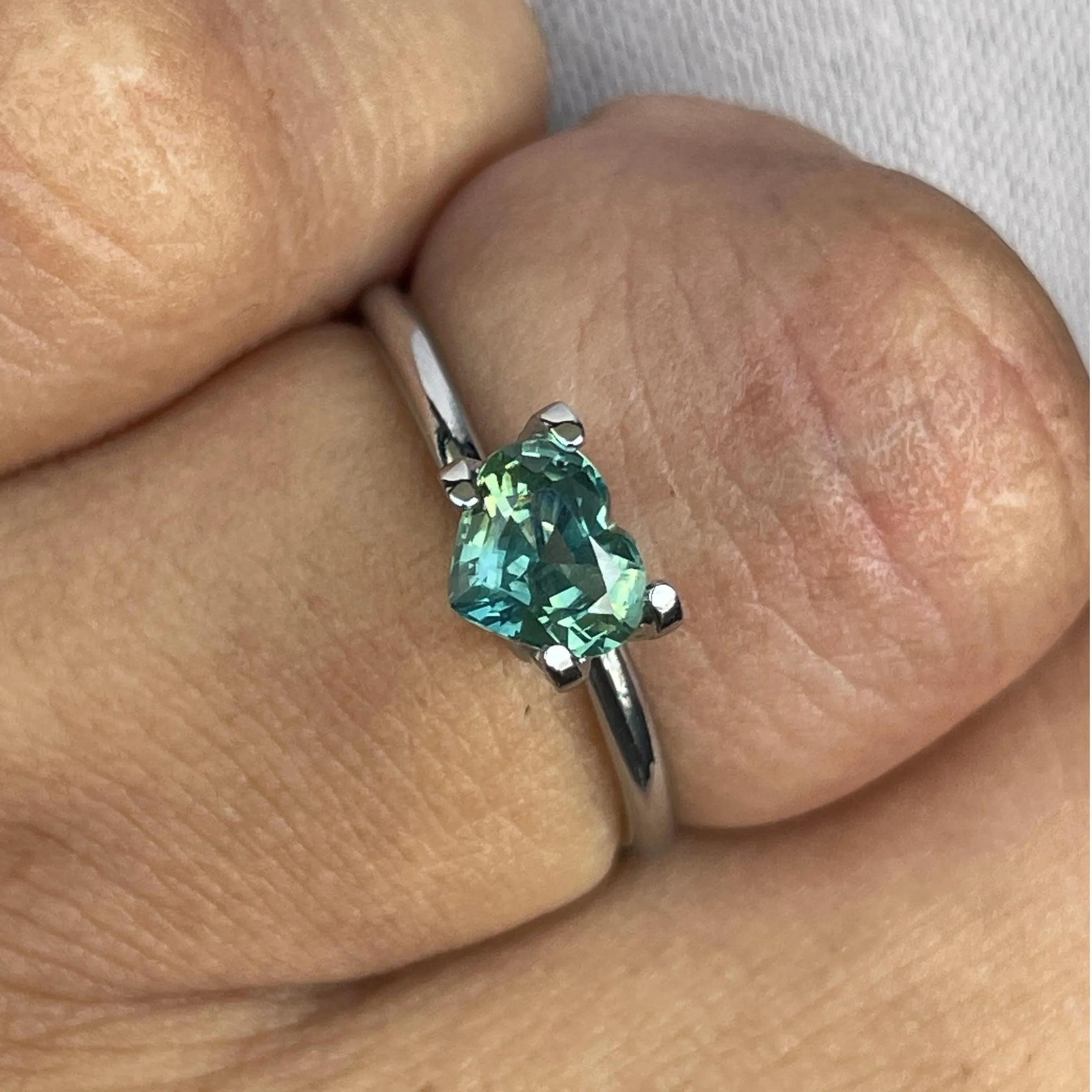 Natural heated Madagascar Green Sapphire 1.07 carats