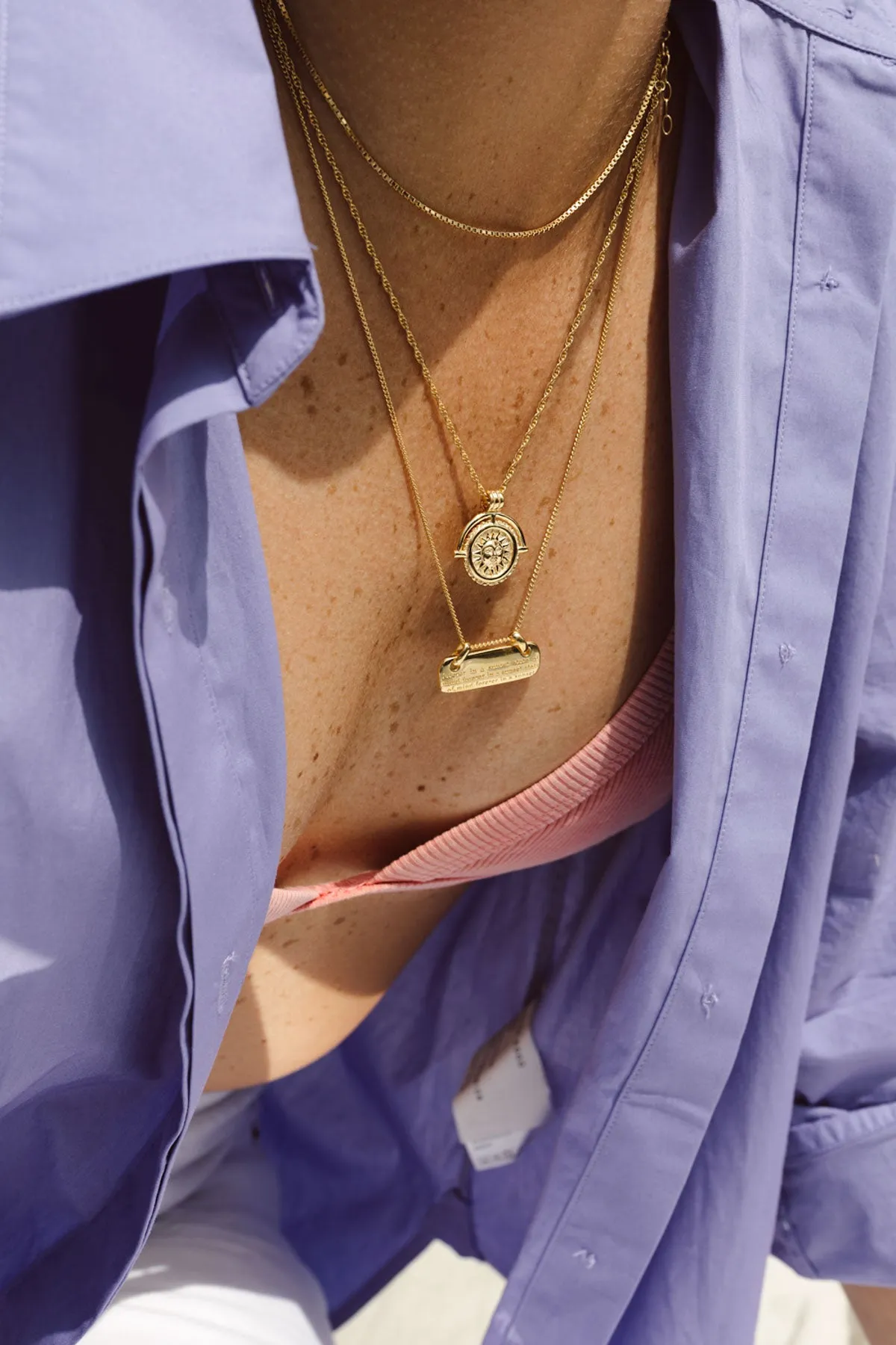 Nightfall necklace gold plated