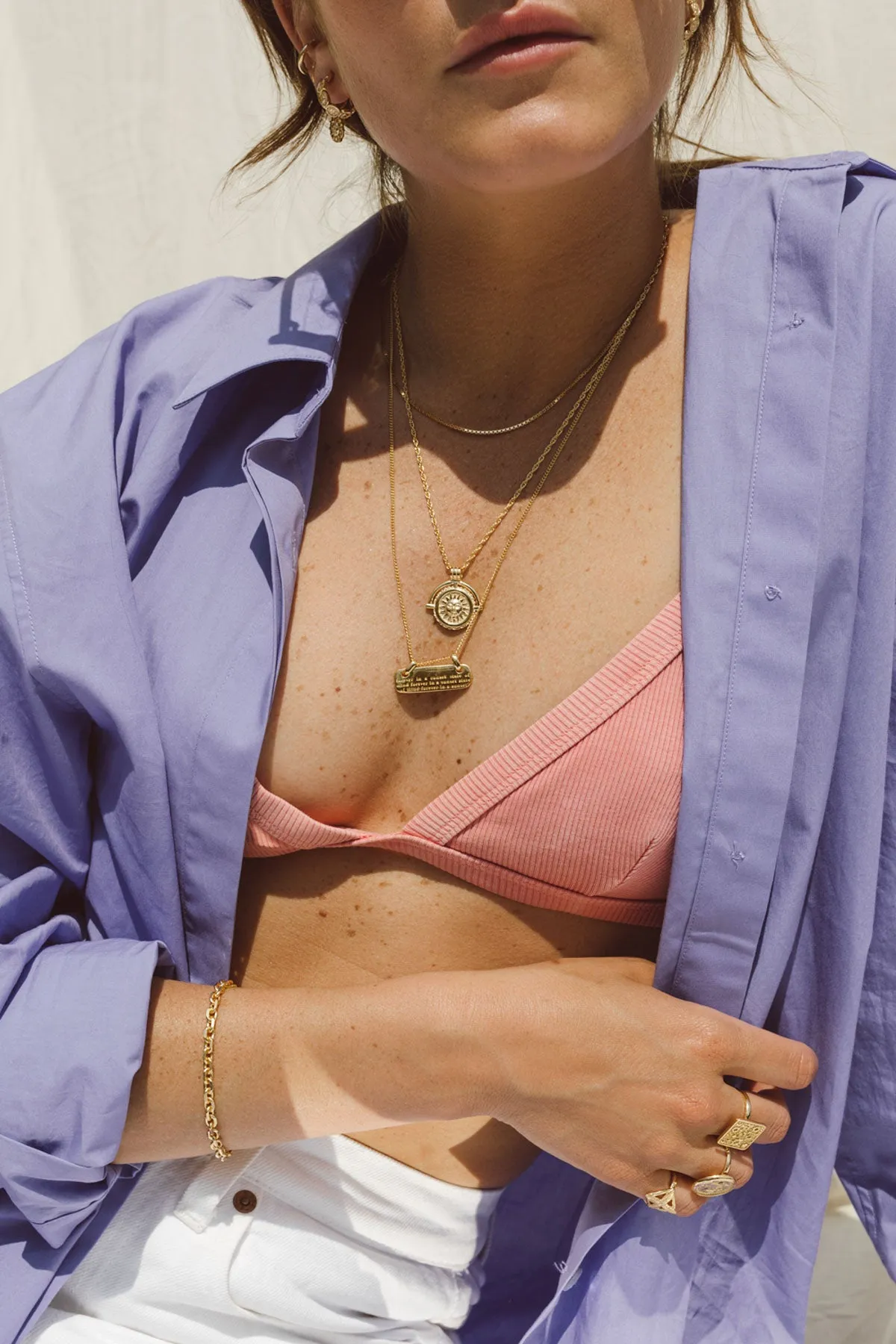 Nightfall necklace gold plated