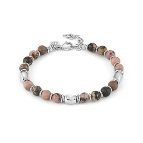 Nomination Instinct Bracelet, Rhosocrosite Stone, Stainless Steel
