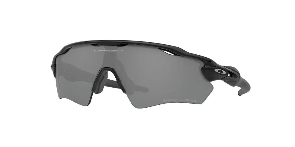 Oakley Youth Fit Radar EV XS Path Polished Black Frames - Black Iridium Lens - Polarized Sunglasses