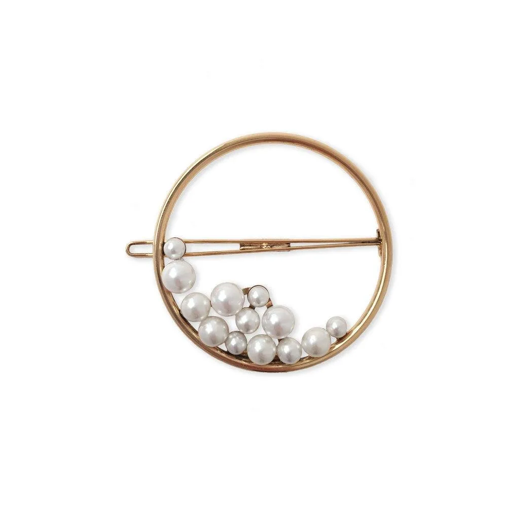 Ocean Pearl Ring Barrette