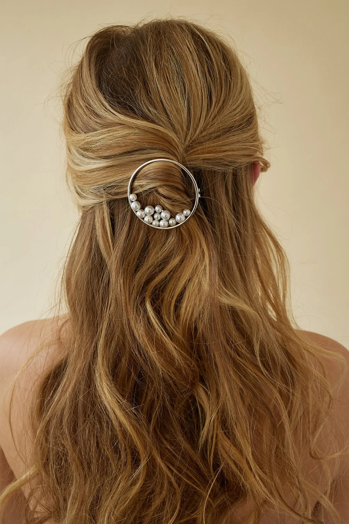 Ocean Pearl Ring Barrette