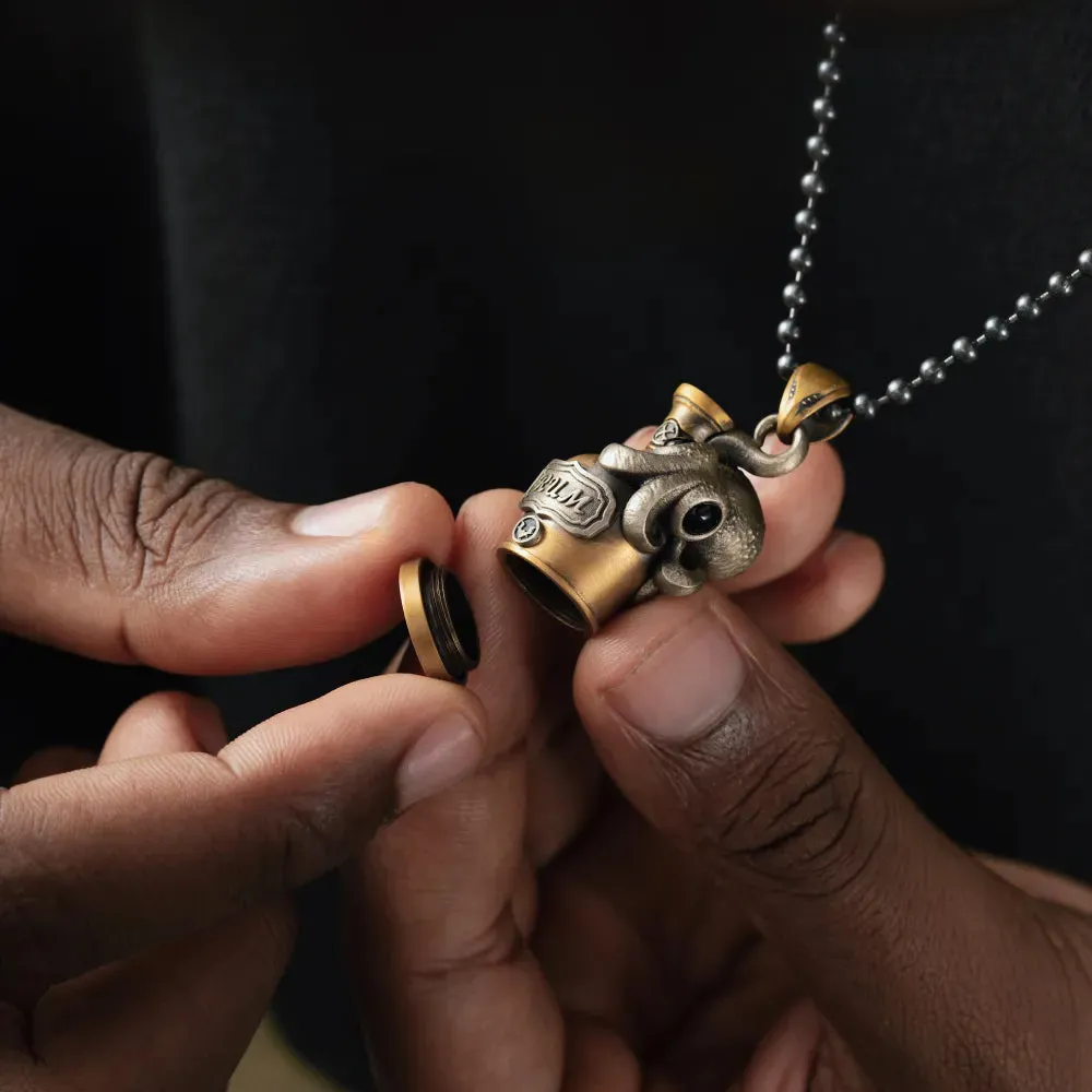 Octopus Capsule Pendant