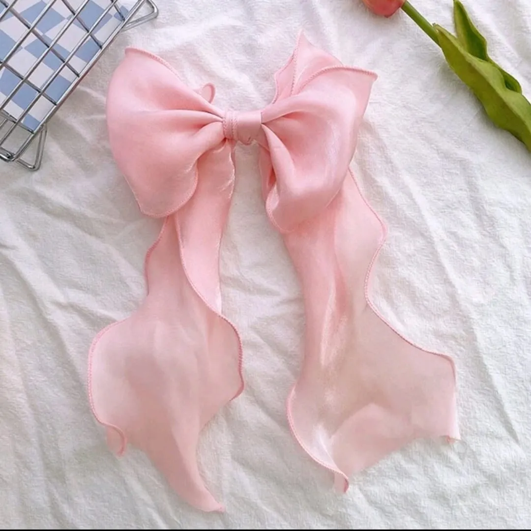 Organza Ribbon Hair Bow