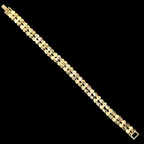 Oro Laminado Gold Filled Parisian Edition Heart Bracelet
