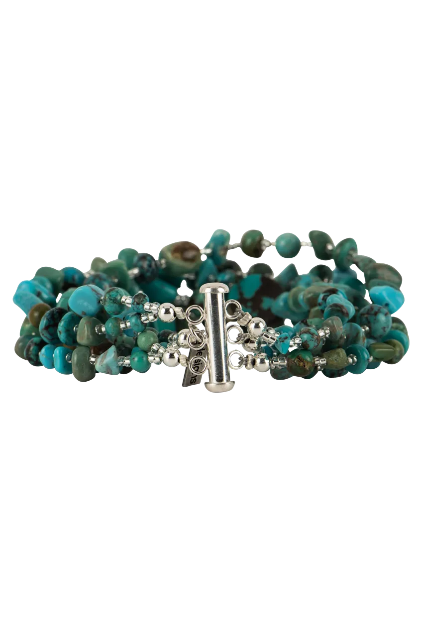 Paige Wallace Turquoise Mixed Stone Bracelet
