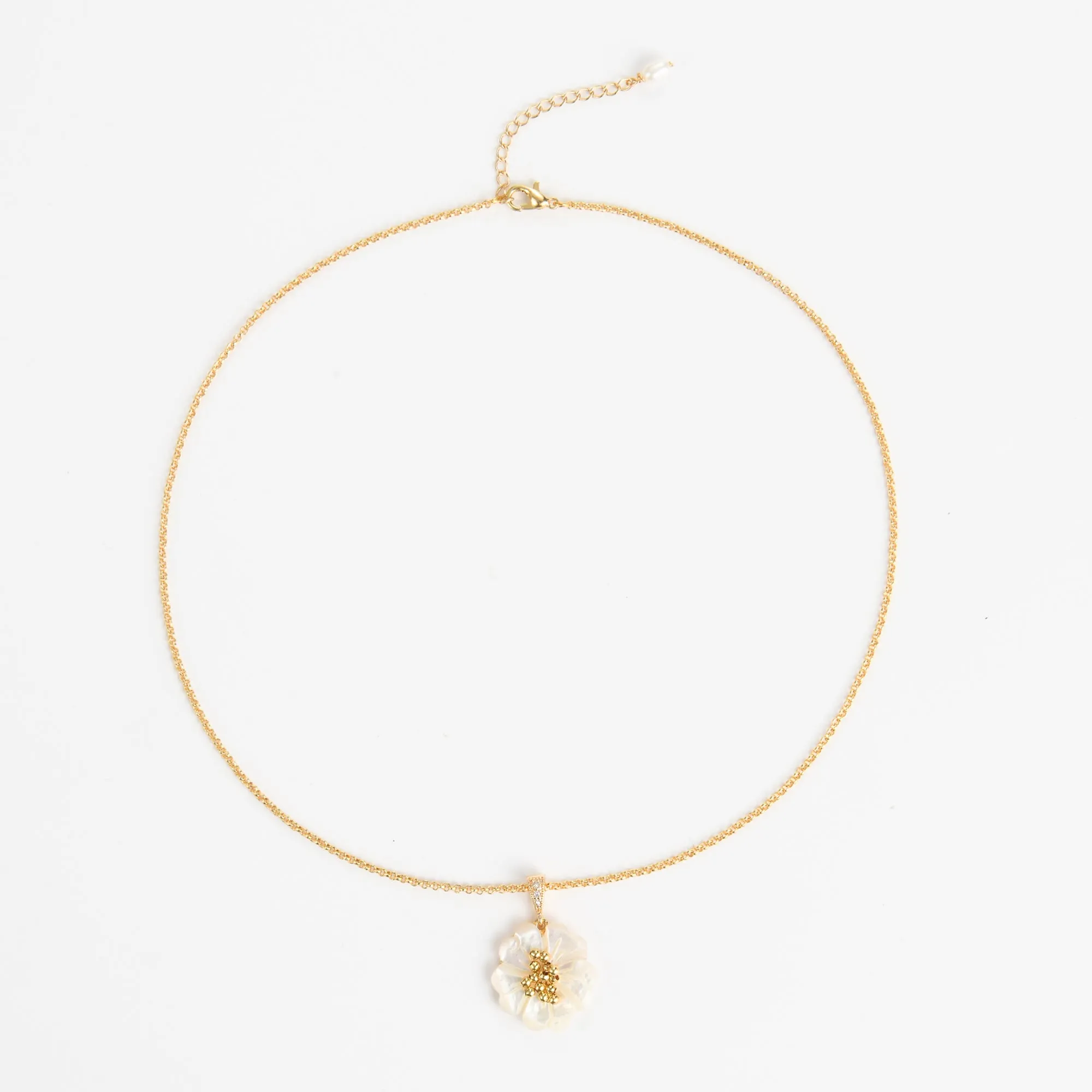 Pearl Flower Necklace