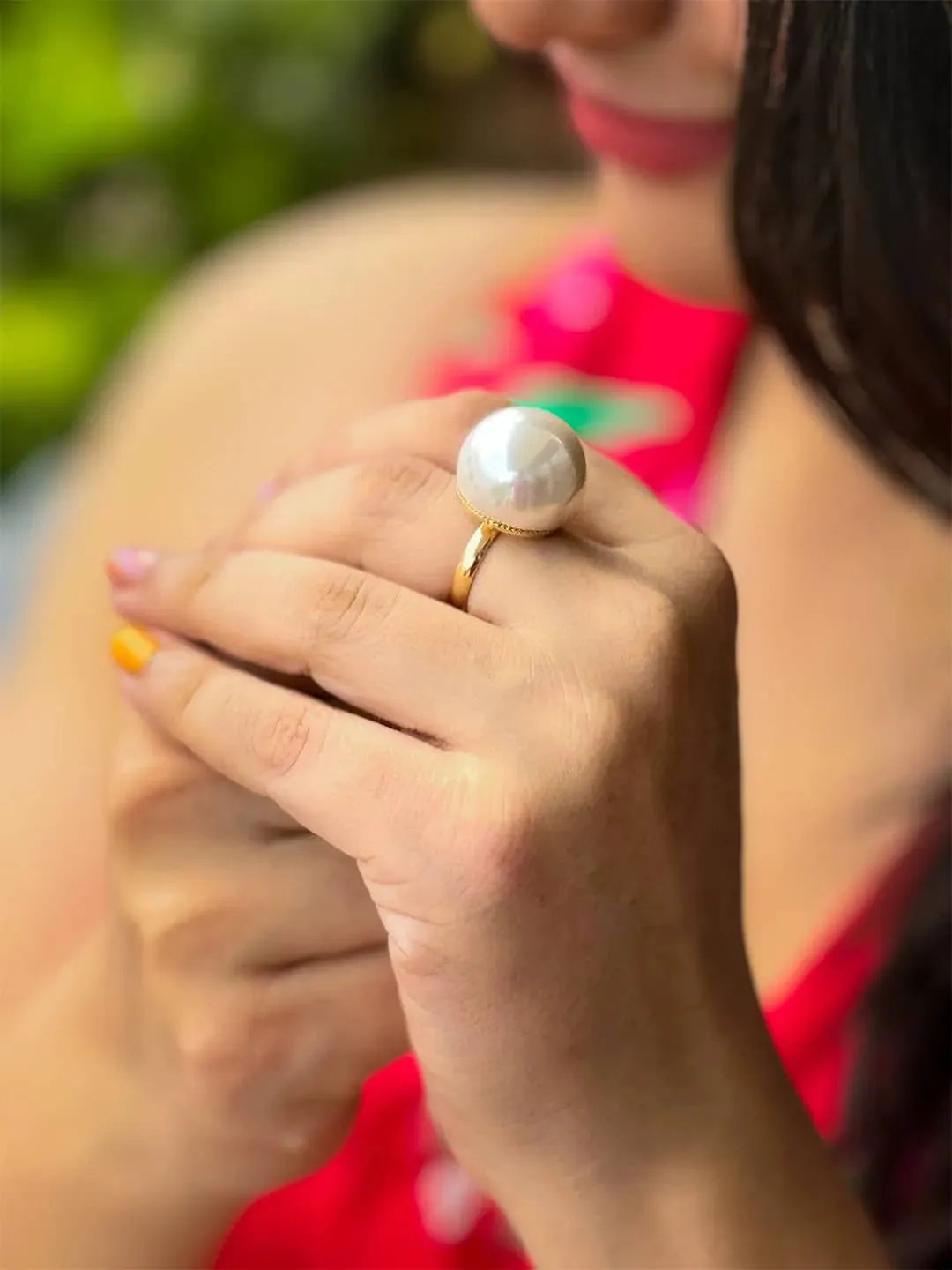 Pearl Ring White