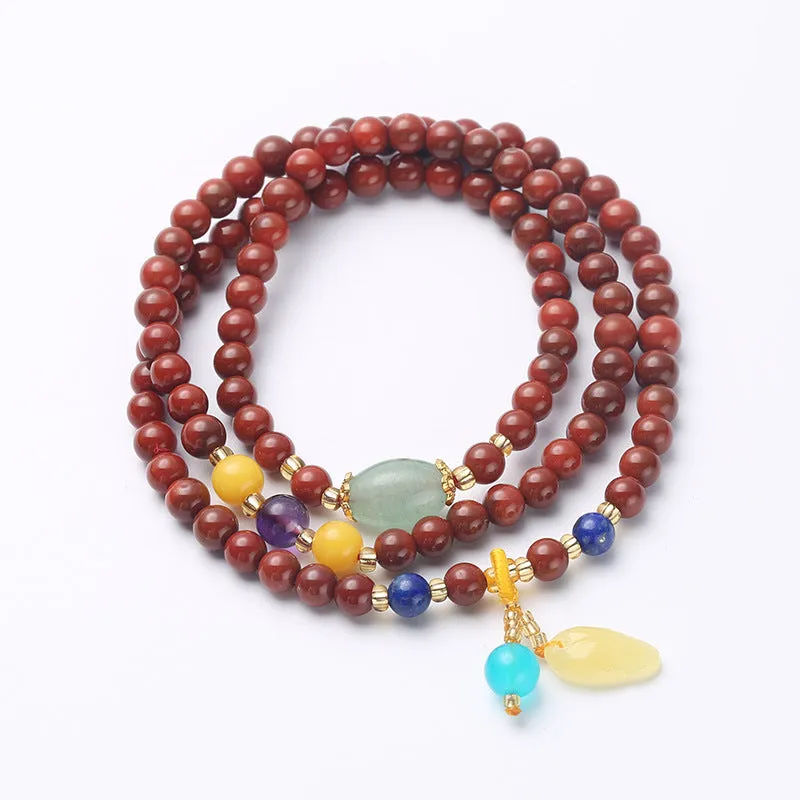 Pendant Ethnic Style Nanhong Multi-circle Men's And Women's Bracelet