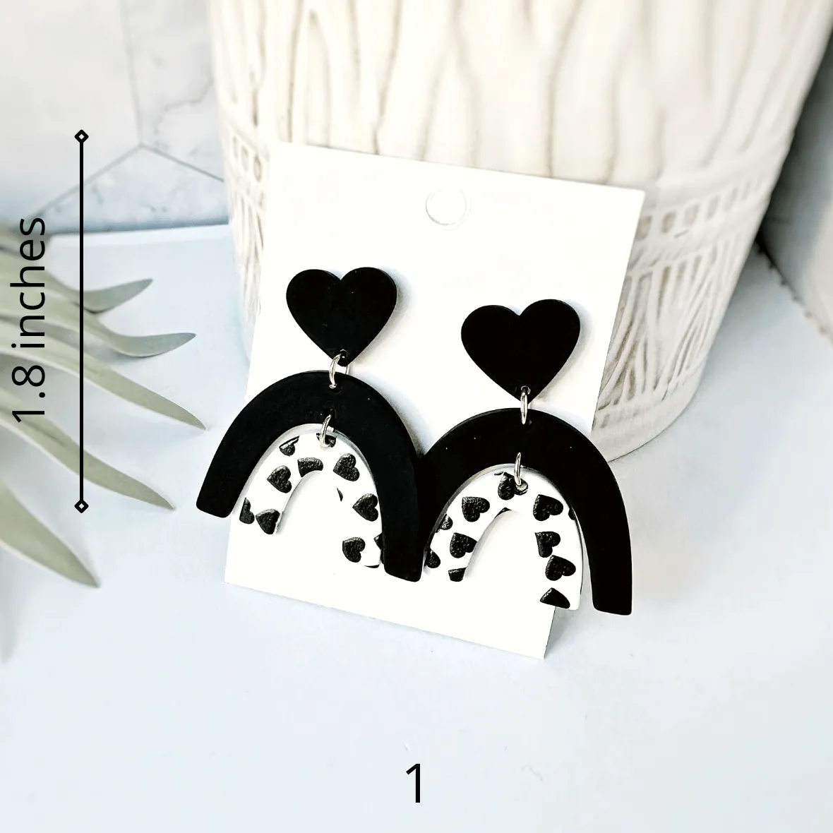 Perfectly Classy Acrylic and Clay Dangle Earrings