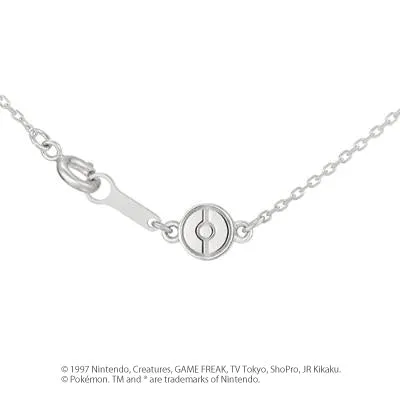 [Pokémon]Vaporeon & Pokéball necklace K18 white gold