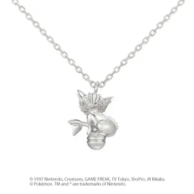 [Pokémon]Vaporeon & Pokéball necklace K18 white gold