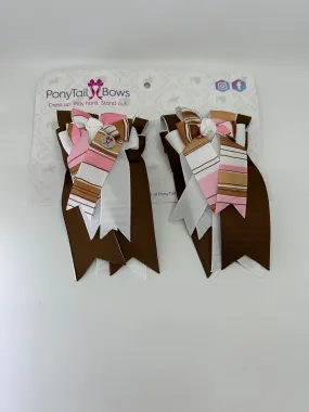 PonyTail Bows- Cool Shades Chocolate