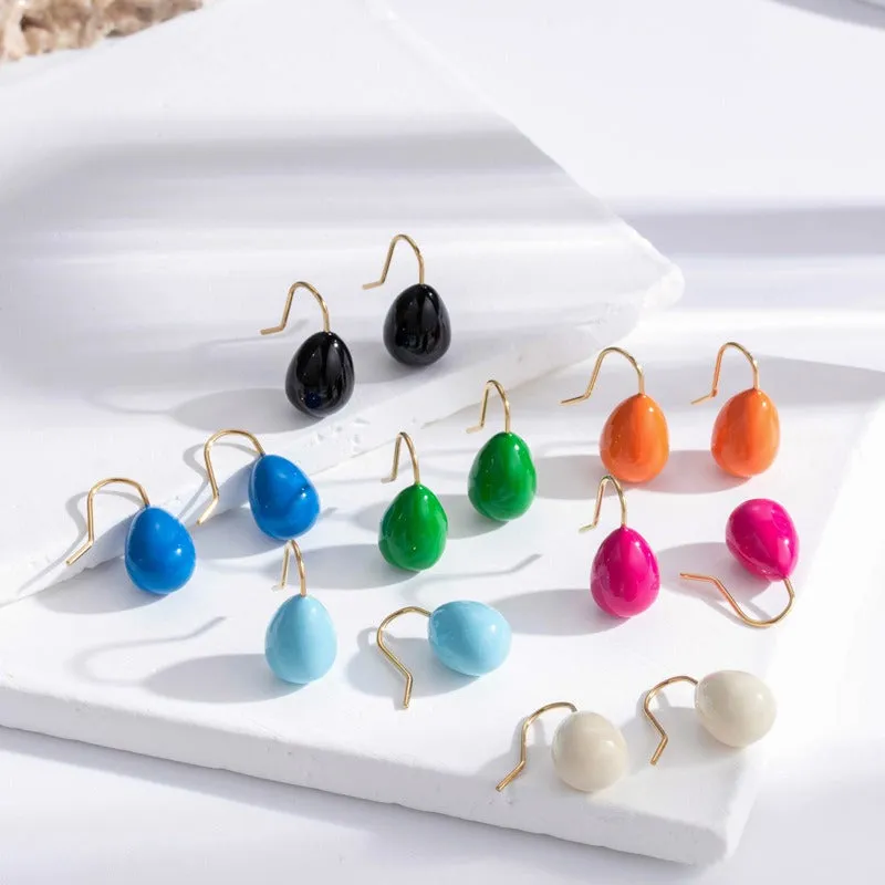 Pre Order:  Water Drop Candy Hook Earrings