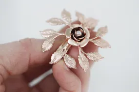 Preorder* Small Leaf Circle Barrette