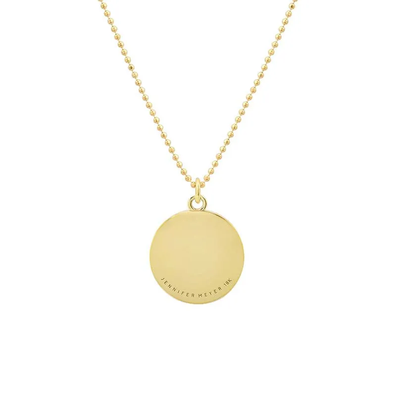 Protect Me & Evil Eye Sentiment Pendant Necklace