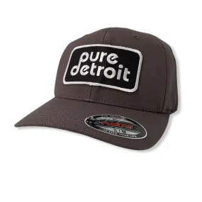 Pure Detroit Twill Flex Cap / Charcoal