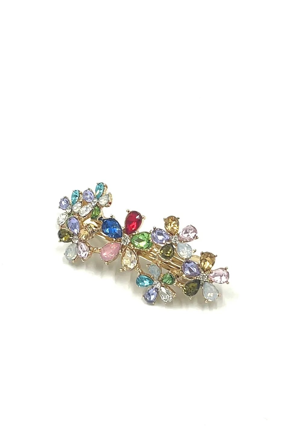 Rainbow Floral Barrette