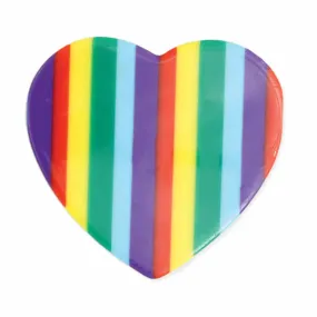 Rainbow Heart Hair Clip