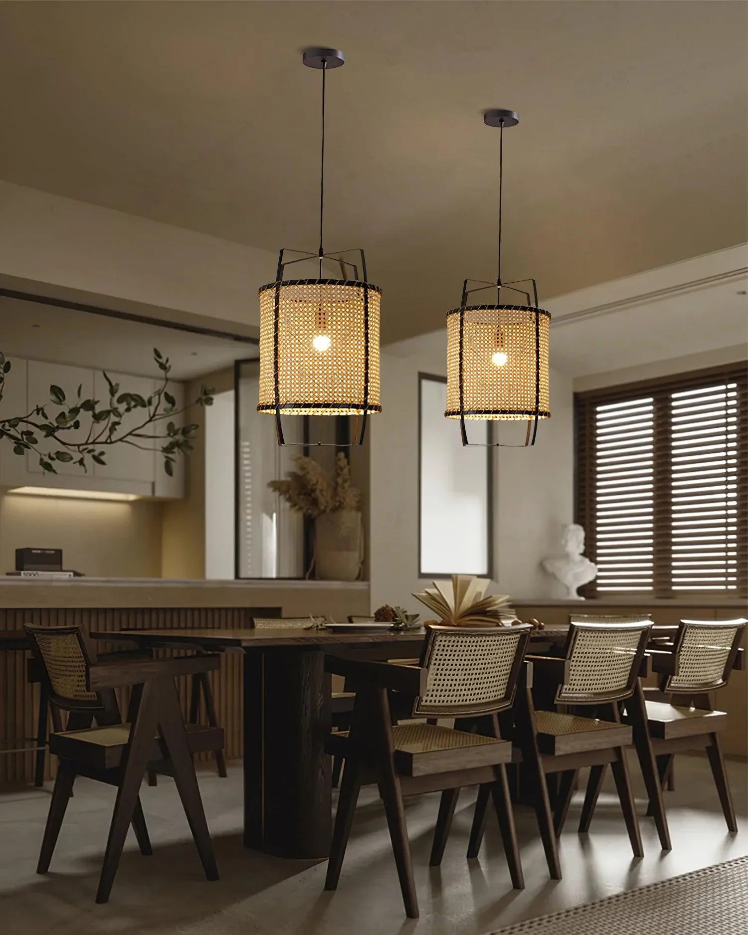 Rattan Meyda Pendant Lamp