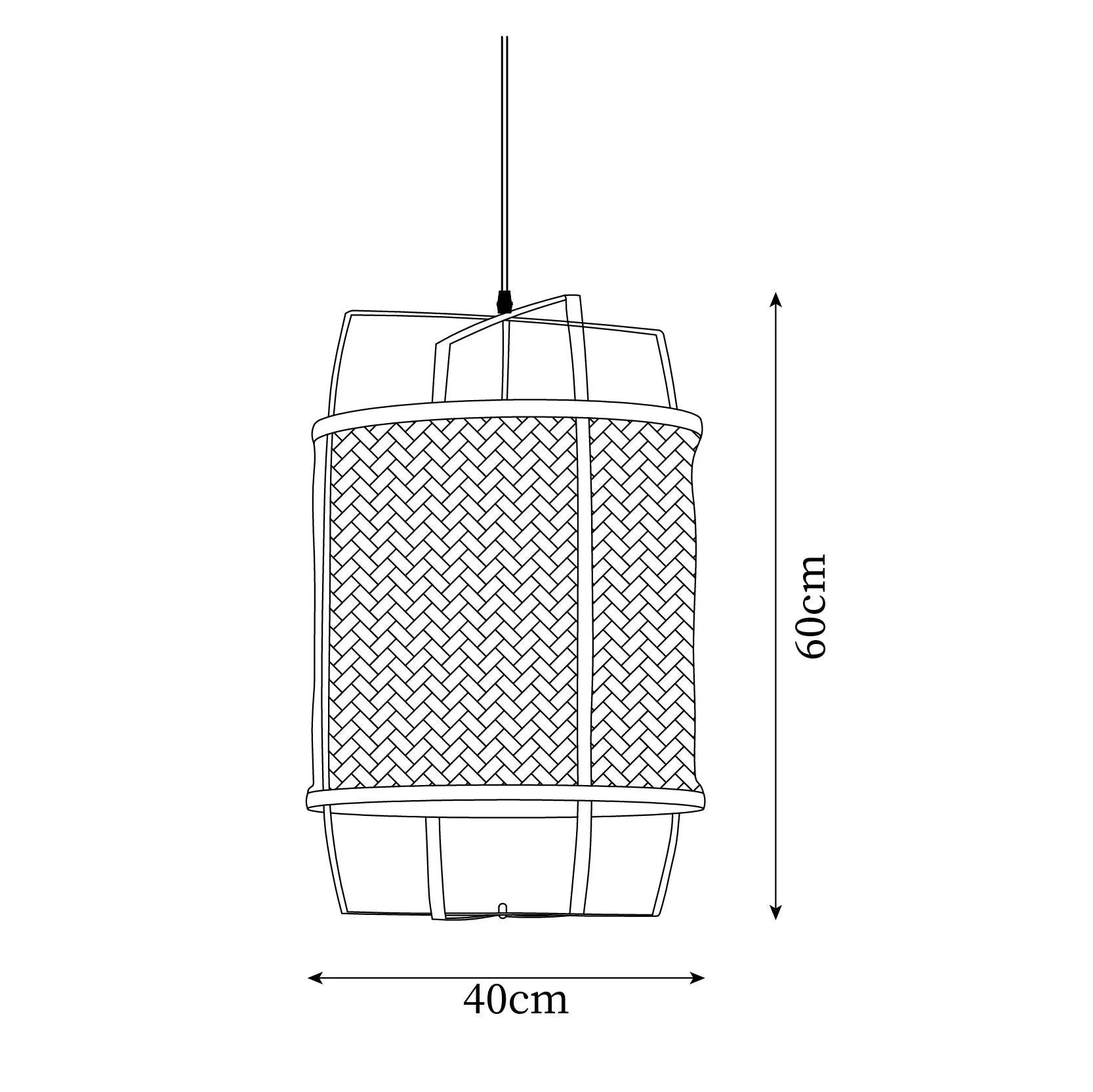 Rattan Meyda Pendant Lamp