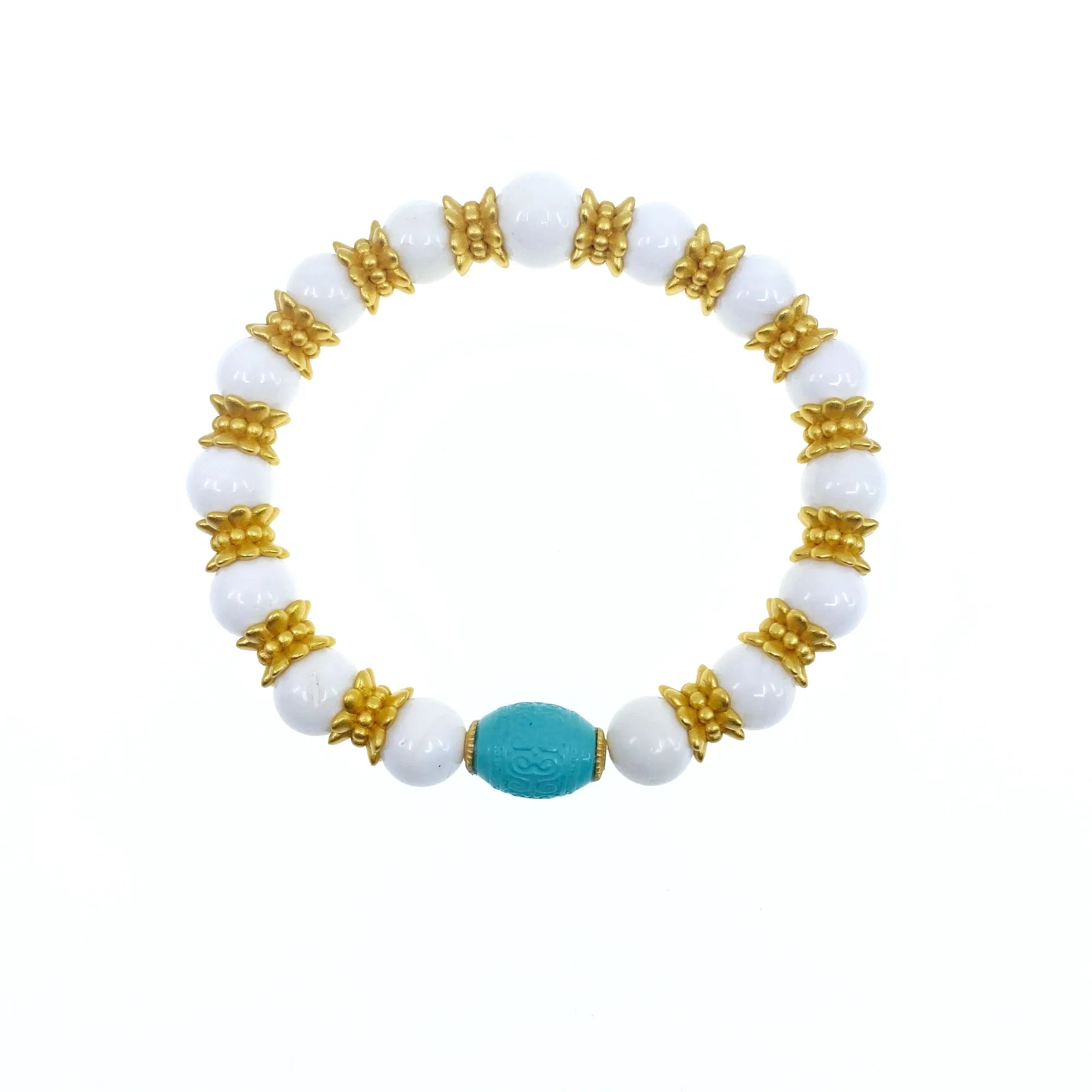 Realm of Peace Beaded Tridacna Bracelet