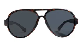 Rheos Womens Palmettos Tortoise Frames Gunmetal Lens Polarized Sunglasses