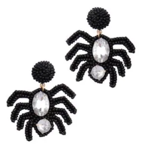 Rhinestone Spider Earring