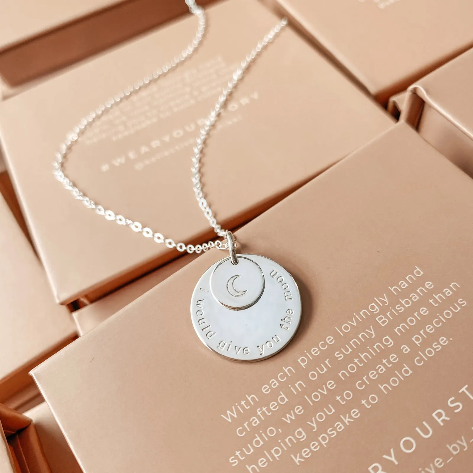 Saffron • Extra Large & Small Stacking Pendant Necklace