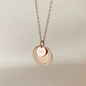 Saffron • Extra Large & Small Stacking Pendant Necklace