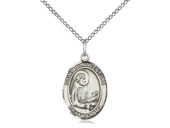 Saint Bonaventure Silver Pendant And Chain